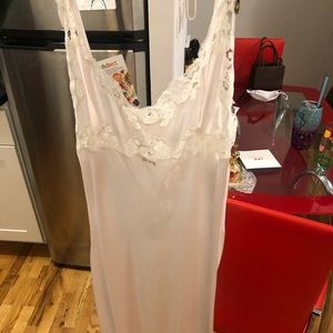 Never Worn Baby Pink Christian Dior Slip with Button-up back